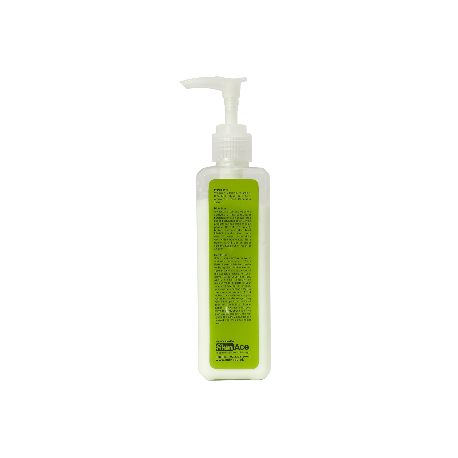 Skin Ace: Aloe Vera With Rice Milk Moisturizer - healthkitpk