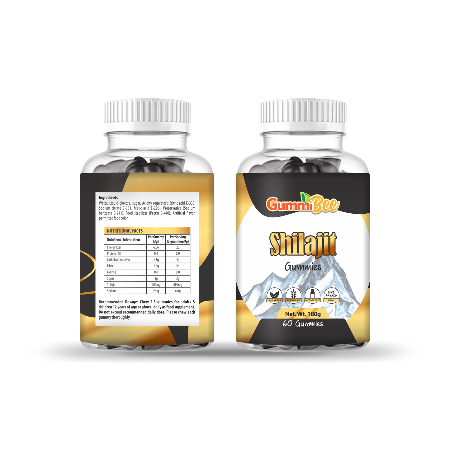 GummiBee Shilajit Gummies – Blueberry Flavor (60 Gummies)