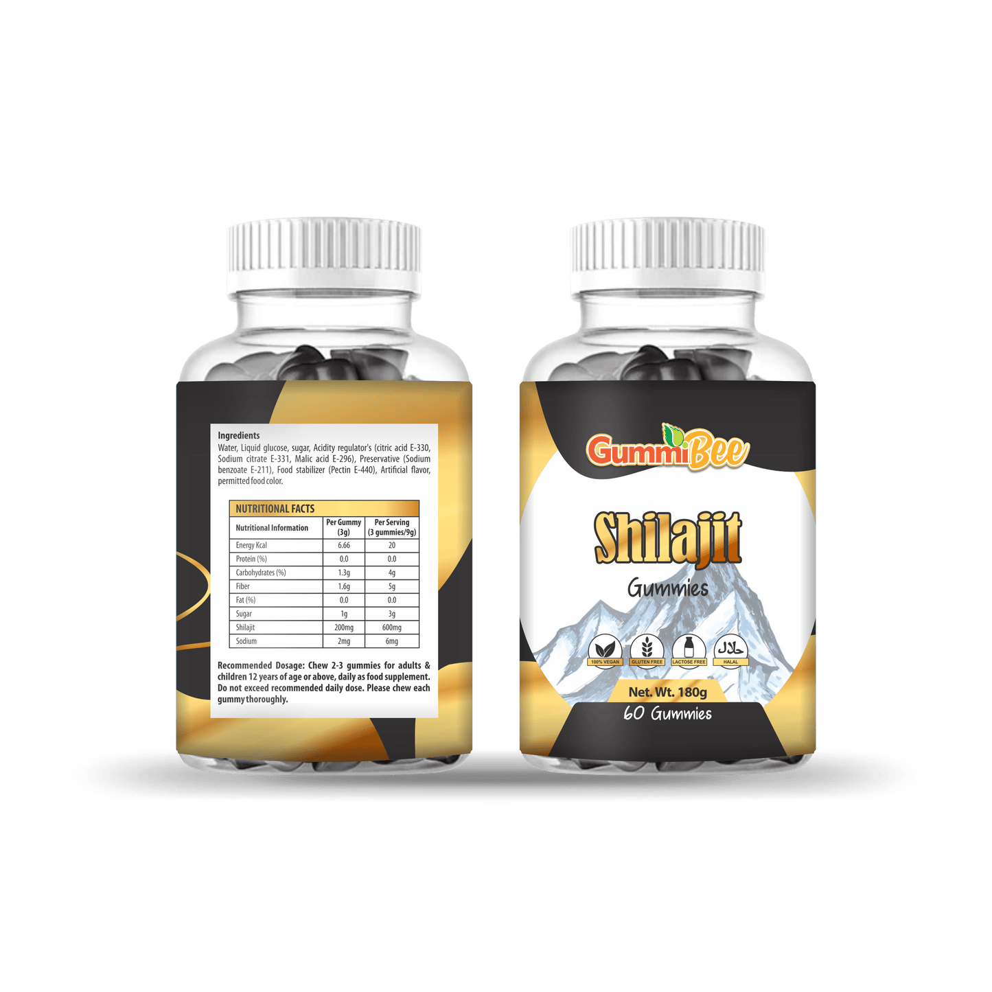 GummiBee Shilajit Gummies – Blueberry Flavor (60 Gummies) - healthkitpk