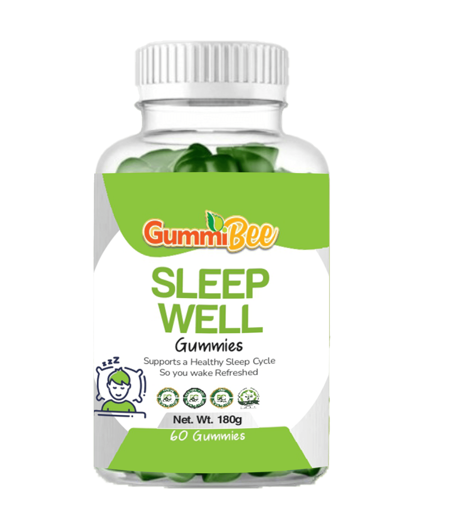 GummiBee Sleep Well Gummies – Elderberry Flavor (60 Gummies) - healthkitpk