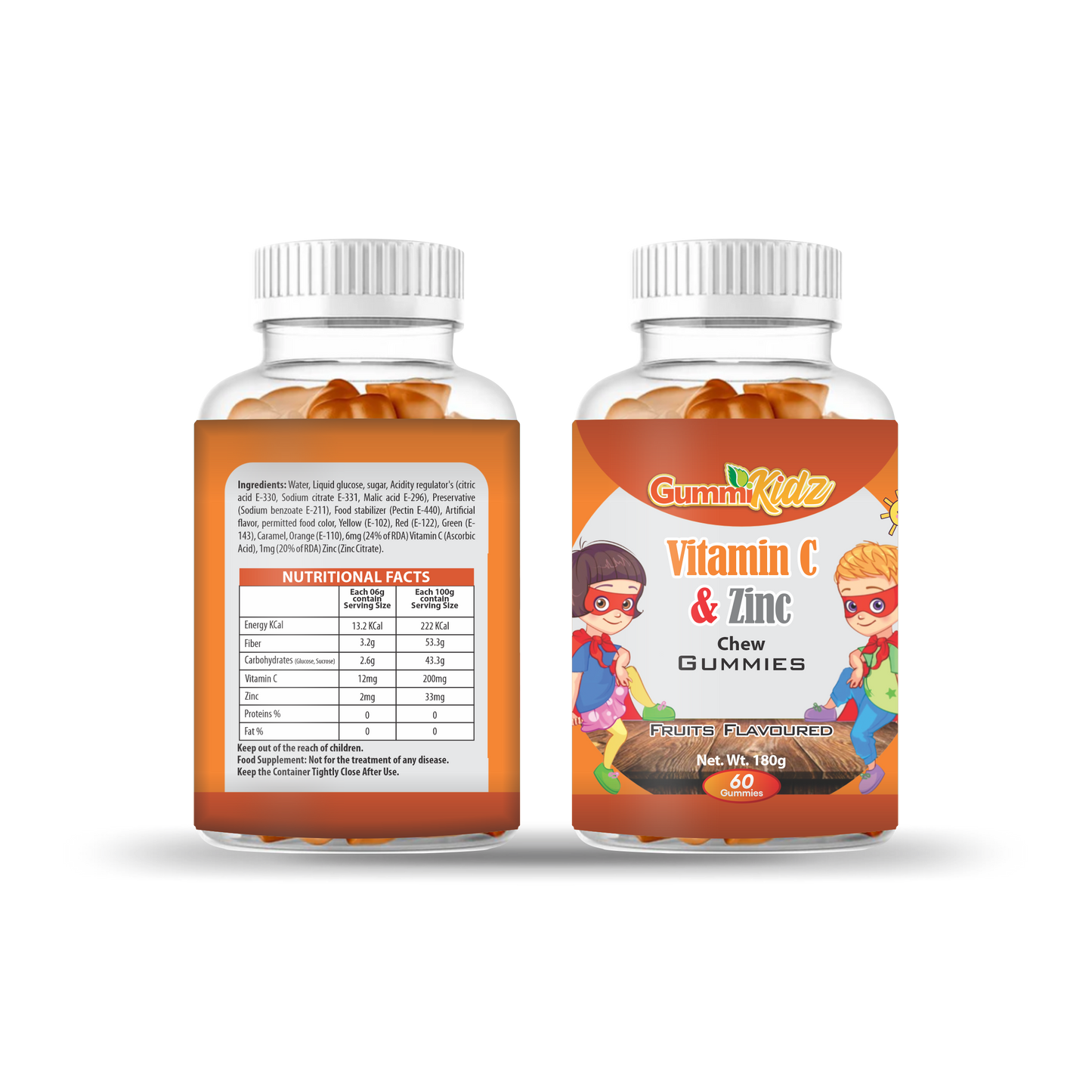 GummiKidz – Vitamin C + Zinc Gummies for Kids
