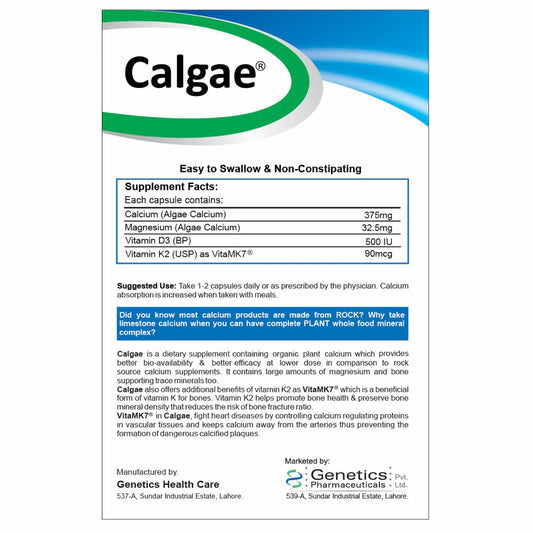 GHC Calgae Calcium Supplement Capsules - healthkitpk