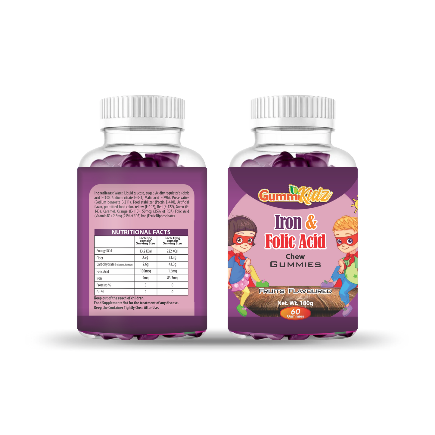 GummiKidz – Iron + Folic Acid Gummies