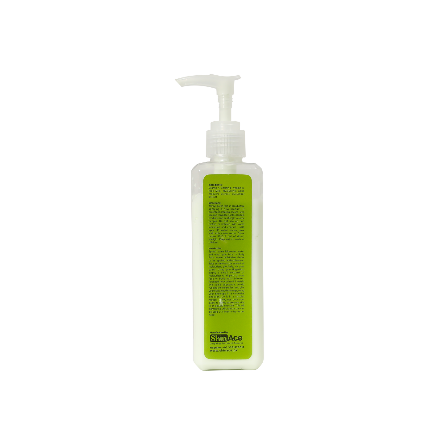 Skin Ace: Aloe Vera With Rice Milk Moisturizer