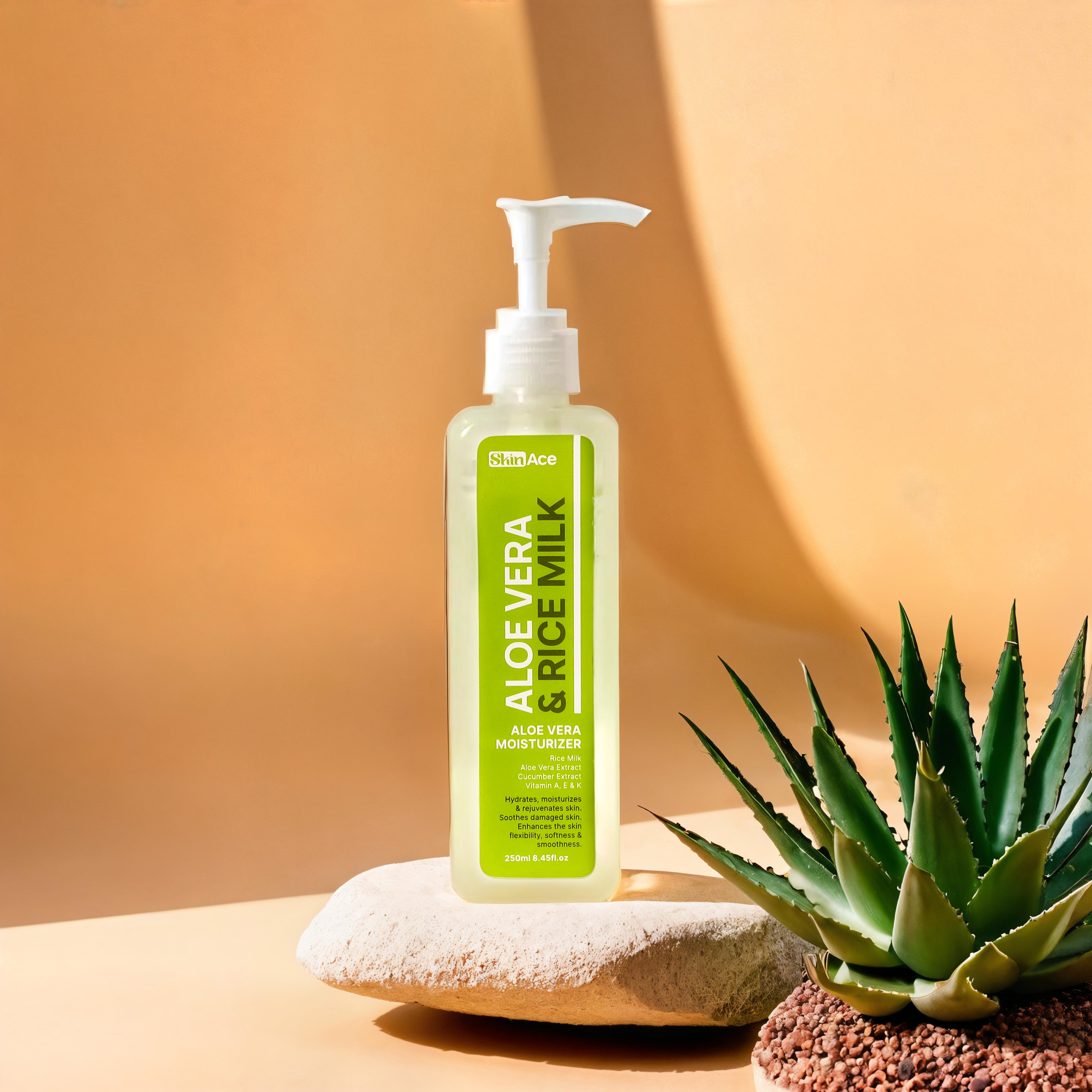 Skin Ace: Aloe Vera With Rice Milk Moisturizer