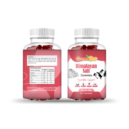 GummiBee Himalayan Salt Gummies - Light Lemon Flavor (60 Gummies)