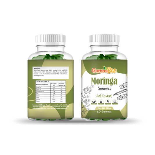 GummiBee Moringa Gummies - Apple Flavor (60 Gummies)